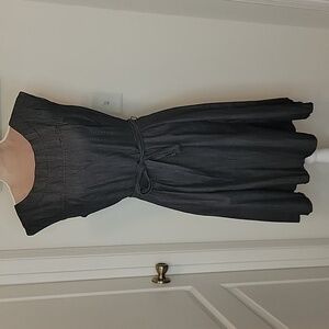 Calvin Klein Black Chambray Dress, Size Unknown. Please Check Measurements